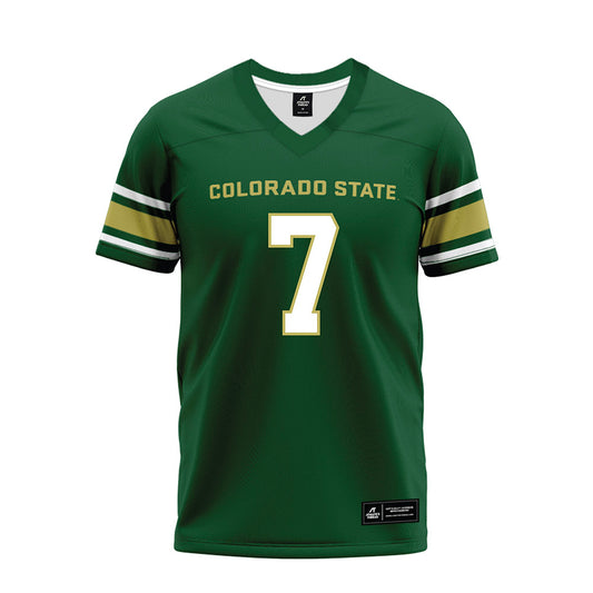 Colorado State - NCAA Football : Jordan Lessard - Green Premium Football Jersey-0