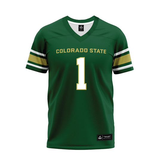 Colorado State - NCAA Football : Mel Brown - Green Premium Football Jersey-0