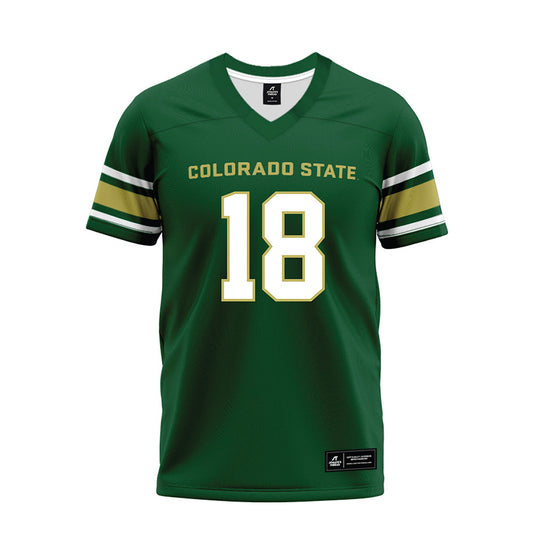 Colorado State - NCAA Football : Pearce Spurlin III - Green Premium Football Jersey-0