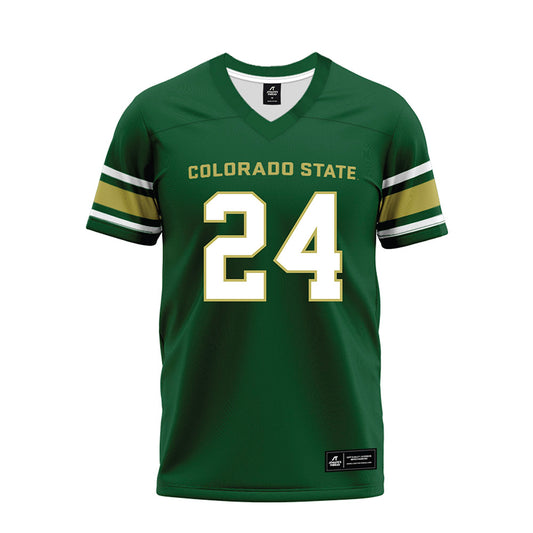 Colorado State - NCAA Football : Trey Vincent - Green Premium Football Jersey-0