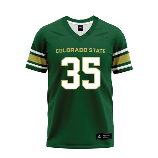 Colorado State - NCAA Football : Jaden Hernandez - Green Premium Football Jersey-0
