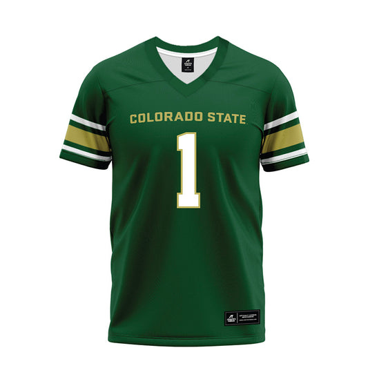 Colorado State - NCAA Football : Richard Mosley - Green Premium Football Jersey-0