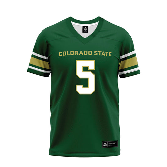 Colorado State - NCAA Football : Juice Vereen - Green Premium Football Jersey-0