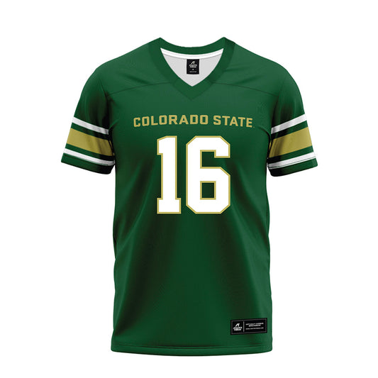 Colorado State - NCAA Football : Darnell Kelly - Green Premium Football Jersey-0