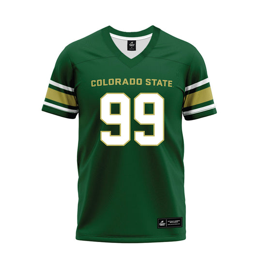 Colorado State - NCAA Football : Cavan Craig - Green Premium Football Jersey-0