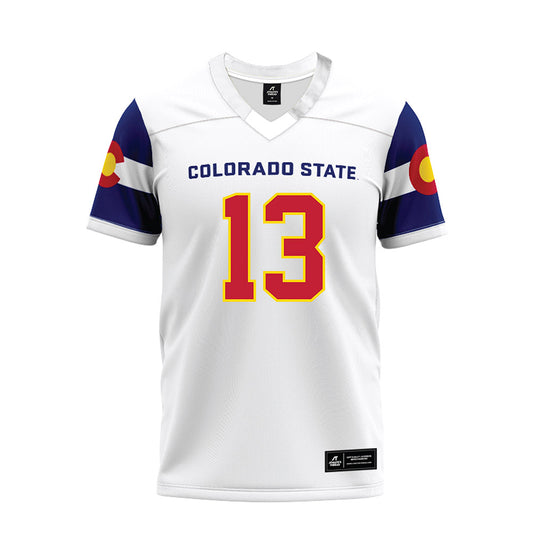 Colorado State - NCAA Football : Elijah Mc-Cantos - State Pride Premium Football Jersey-0