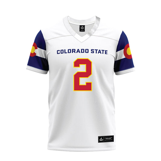 Colorado State - NCAA Football : K'saan Farrar - State Pride Premium Football Jersey-0
