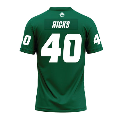 Northwest Missouri State - NCAA Football : Jaxon Hicks - Green Premium Football Jersey-1