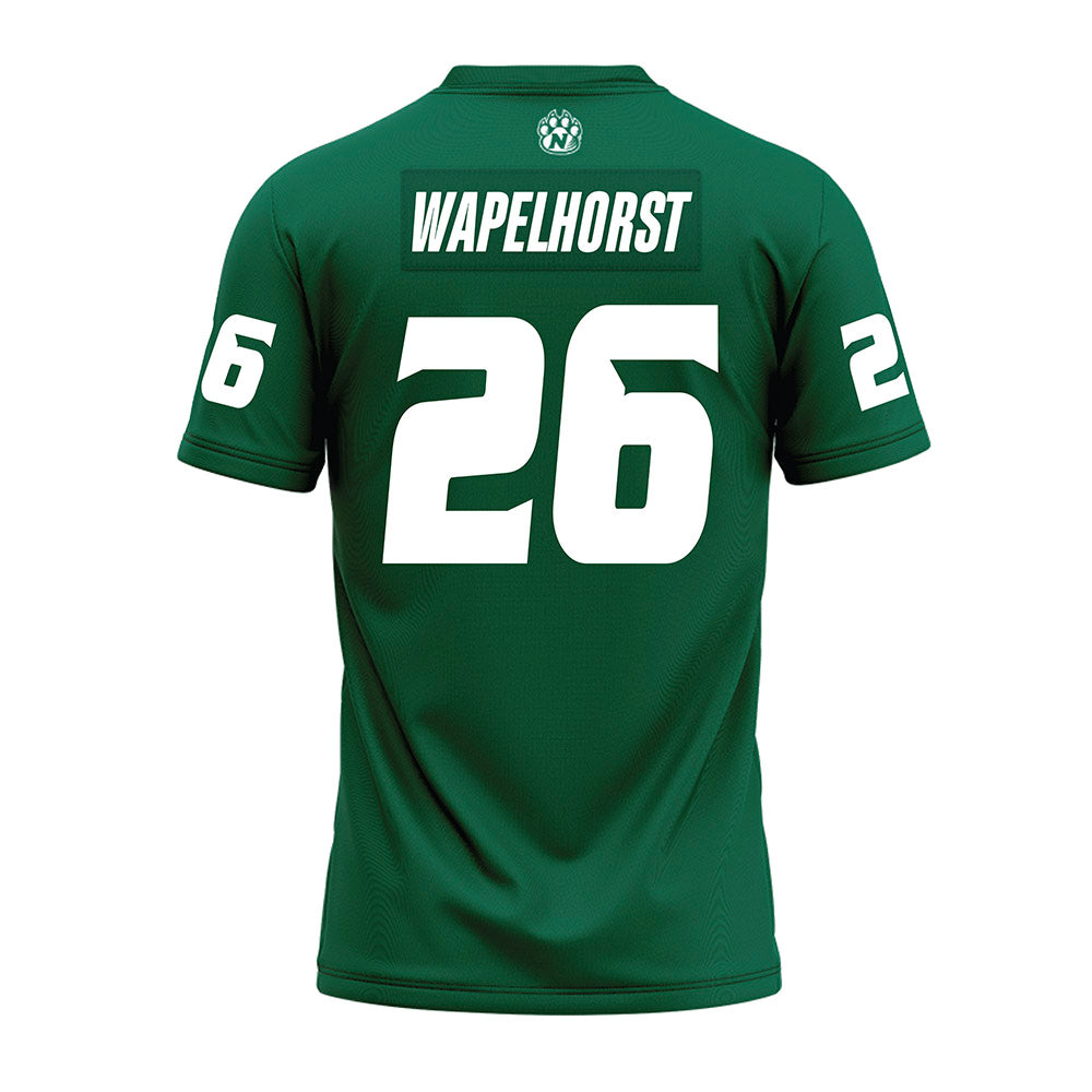 Northwest Missouri State - NCAA Football : Isaiah Wapelhorst - Green Premium Football Jersey-1