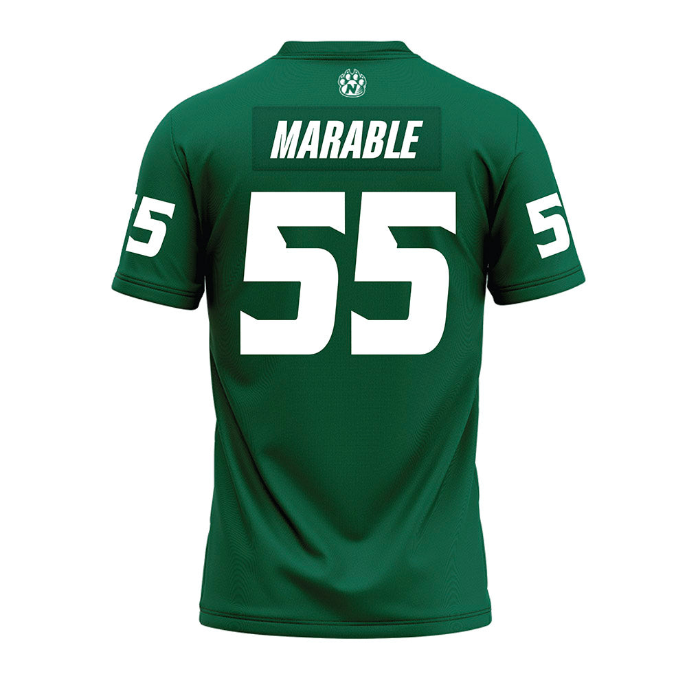Northwest Missouri State - NCAA Football : Nate Marable - Green Premium Football Jersey-1