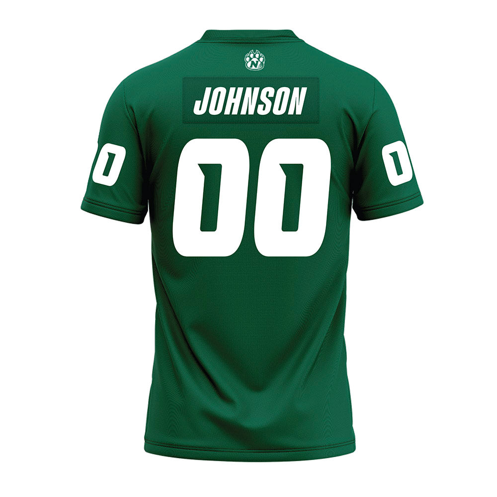 Northwest Missouri State - NCAA Football : Eli Johnson - Green Premium Football Jersey-1