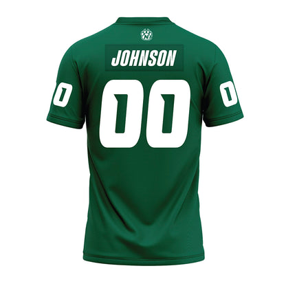 Northwest Missouri State - NCAA Football : Eli Johnson - Green Premium Football Jersey-1