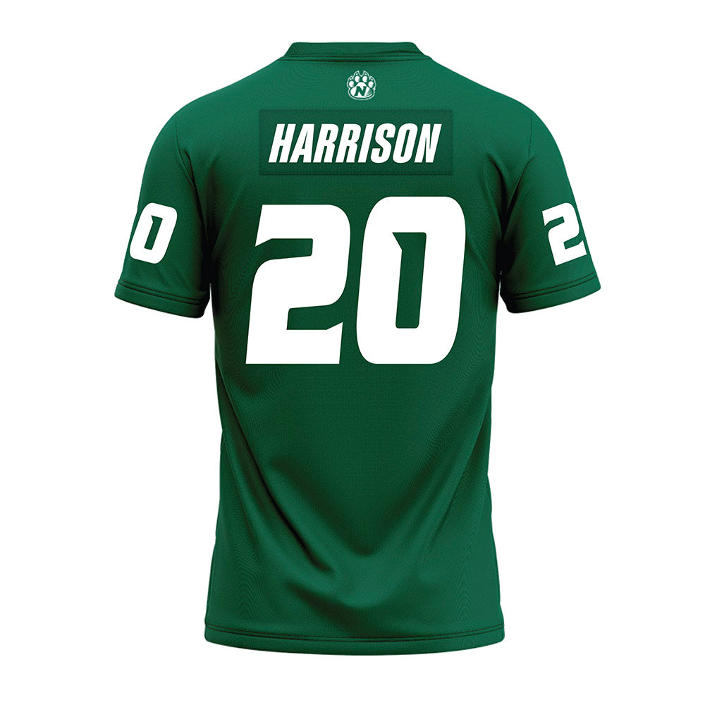 Northwest Missouri State - NCAA Football : Mike Harrison - Green Premium Football Jersey-1