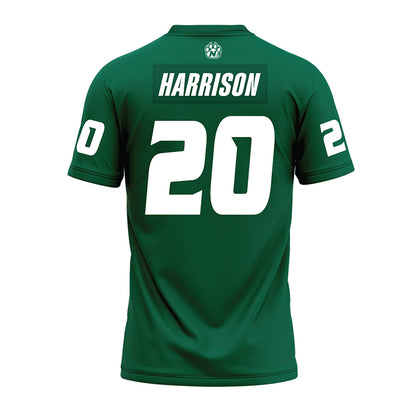 Northwest Missouri State - NCAA Football : Mike Harrison - Green Premium Football Jersey-1
