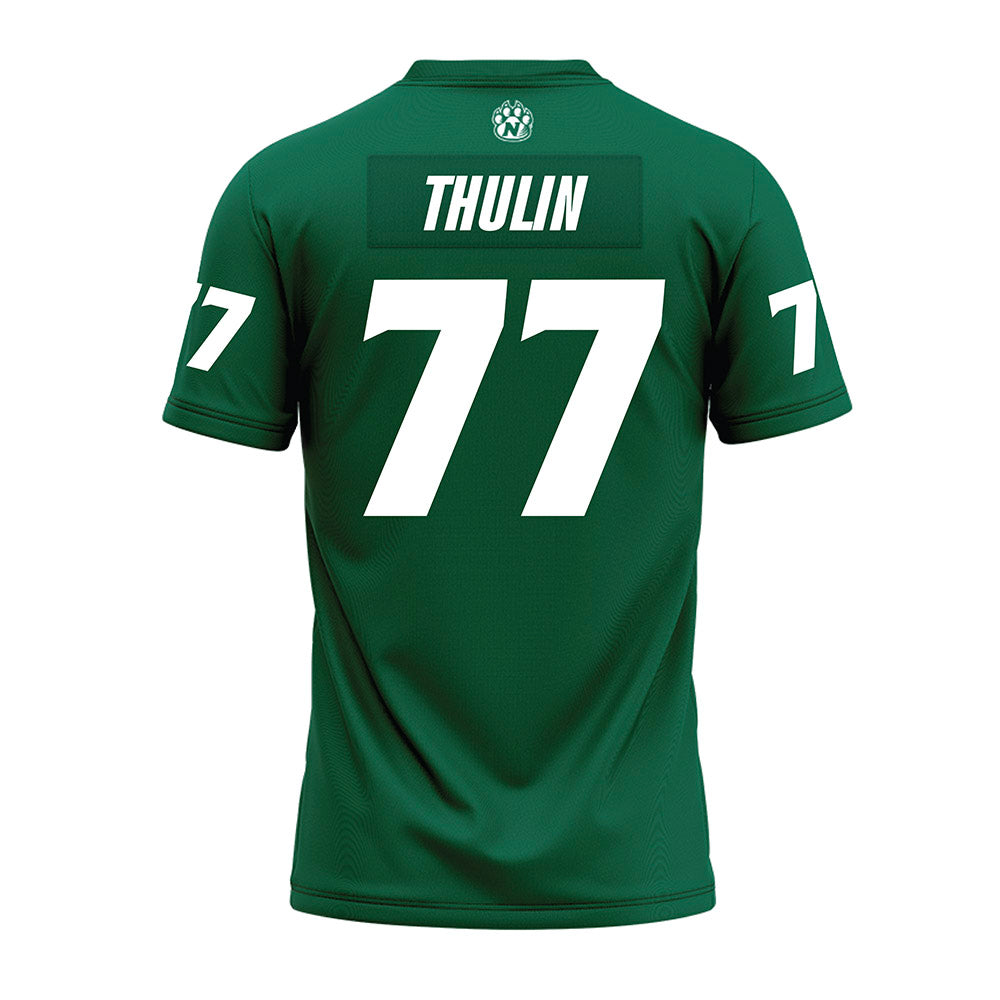 Northwest Missouri State - NCAA Football : Matt Thulin - Green Premium Football Jersey-1
