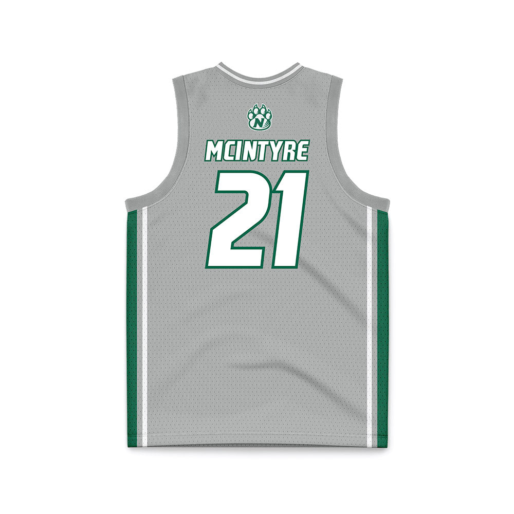 Northwest Missouri State - NCAA Baseball : Dylan McIntyre - Grey Basketball Jersey-1