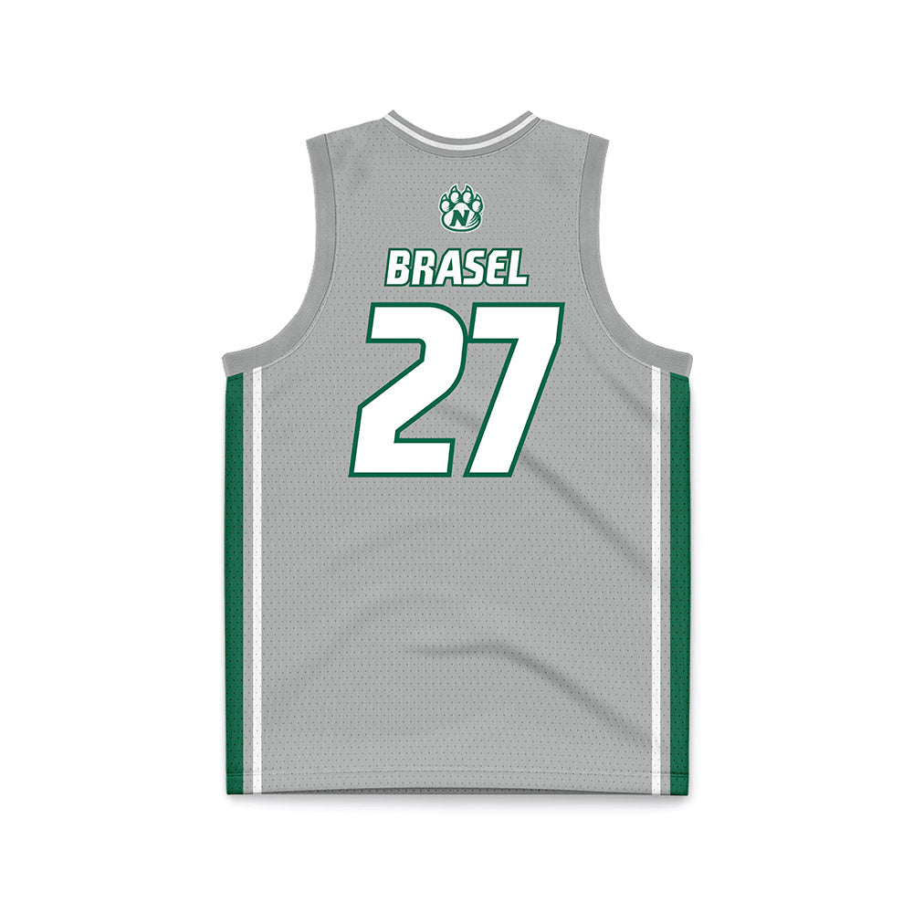 Northwest Missouri State - NCAA Baseball : Logan Brasel - Grey Basketball Jersey-1