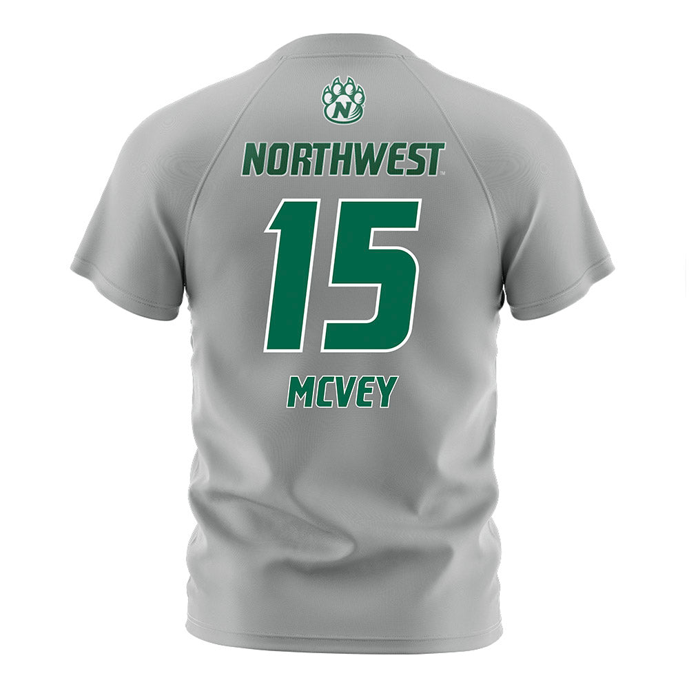 Northwest Missouri State - NCAA Women's Soccer : Lydia McVey - Grey Soccer Jersey-1