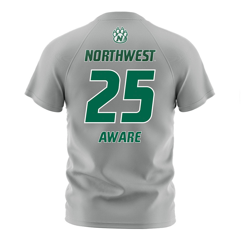 Northwest Missouri State - NCAA Women's Soccer : Nyah Aware - Grey Soccer Jersey-1