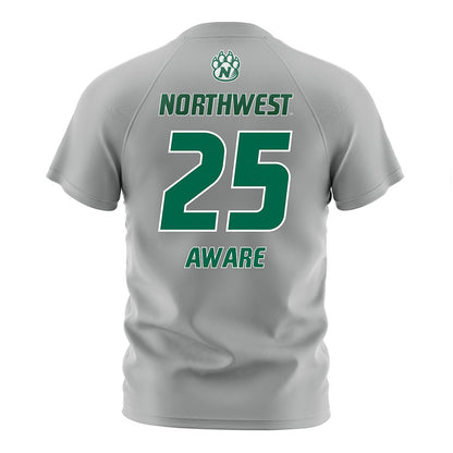 Northwest Missouri State - NCAA Women's Soccer : Nyah Aware - Grey Soccer Jersey-1
