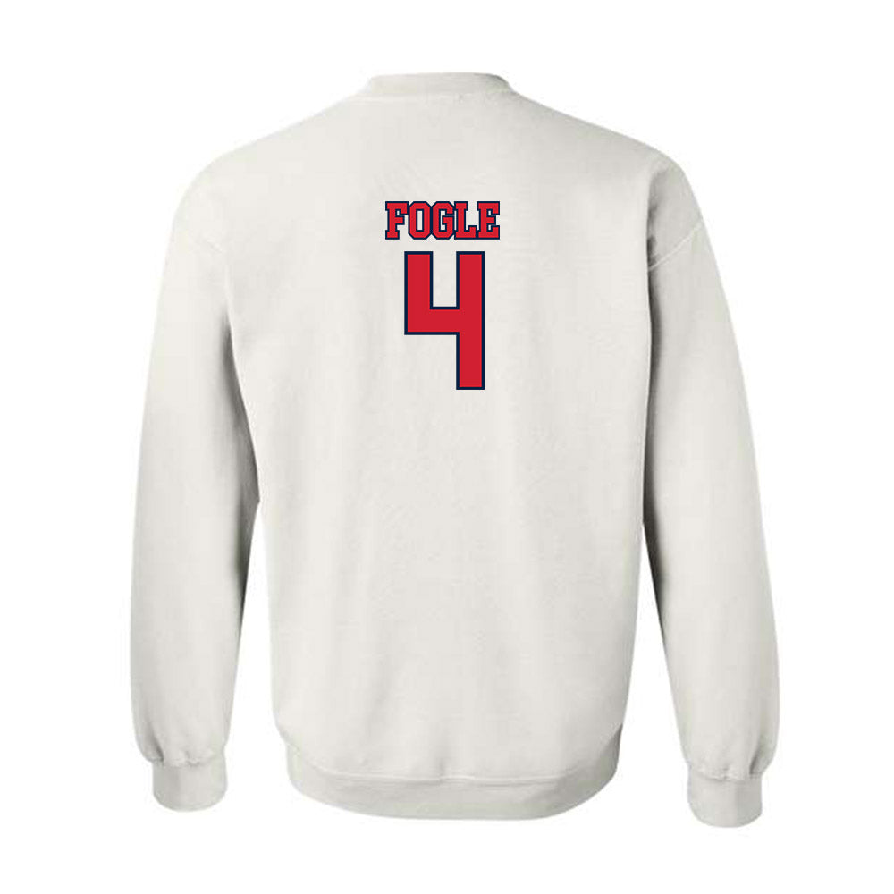 Gonzaga - NCAA Men's Basketball : Davis Fogle - Classic Shersey Crewneck Sweatshirt-1