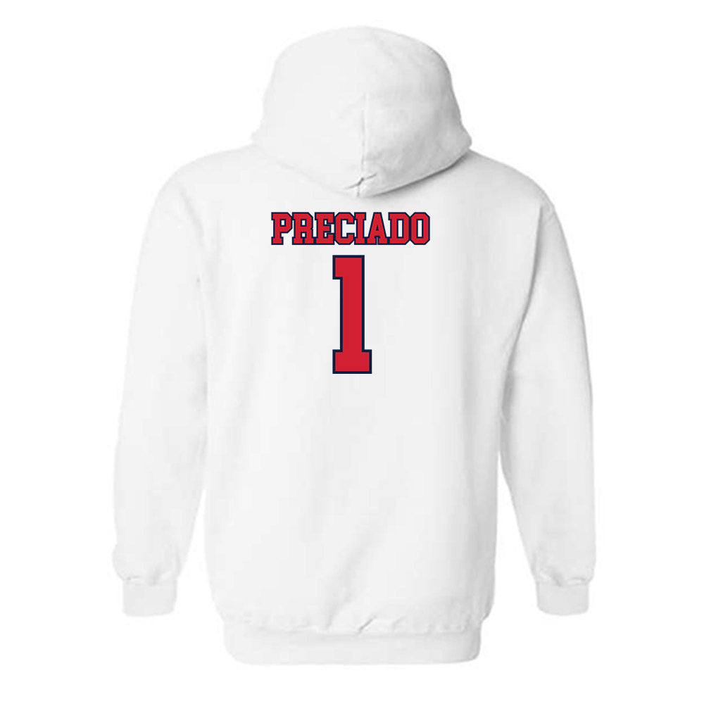 Gonzaga - NCAA Men's Soccer : Chema Preciado - Classic Shersey Hooded Sweatshirt-1