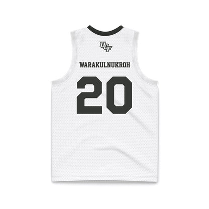 Central Florida - NCAA Men's Basketball : Poohpha Warakulnukroh - White Basketball Jersey-1