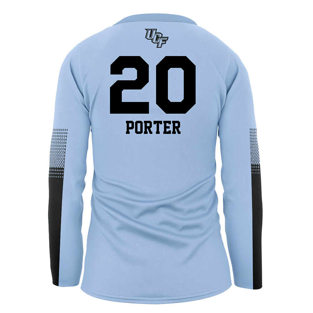 Central Florida - NCAA Women's Volleyball : Mikayla Porter - Blue Volleyball Jersey-1