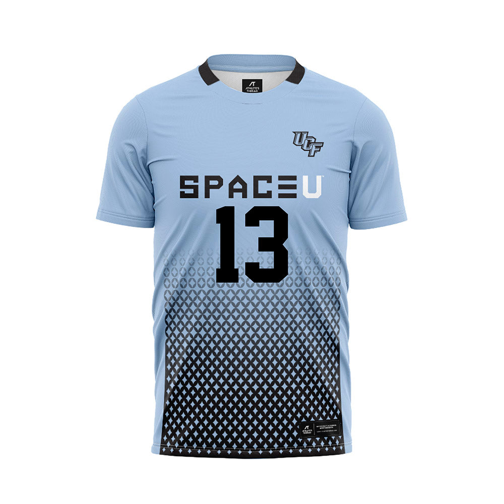 Central Florida - NCAA Women's Soccer : Maria Tregansin - Blue Soccer Jersey-0
