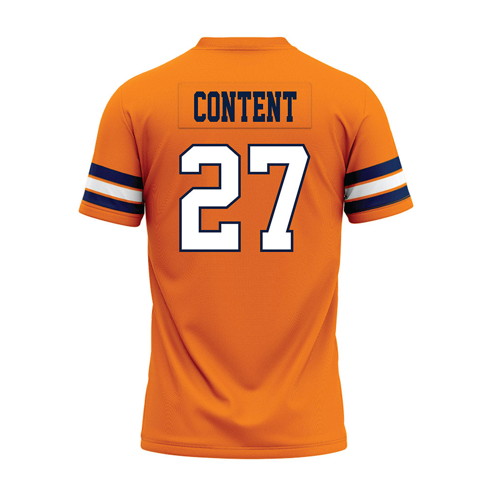 UTEP - NCAA Football : Justin Content - Premium Football Jersey-1