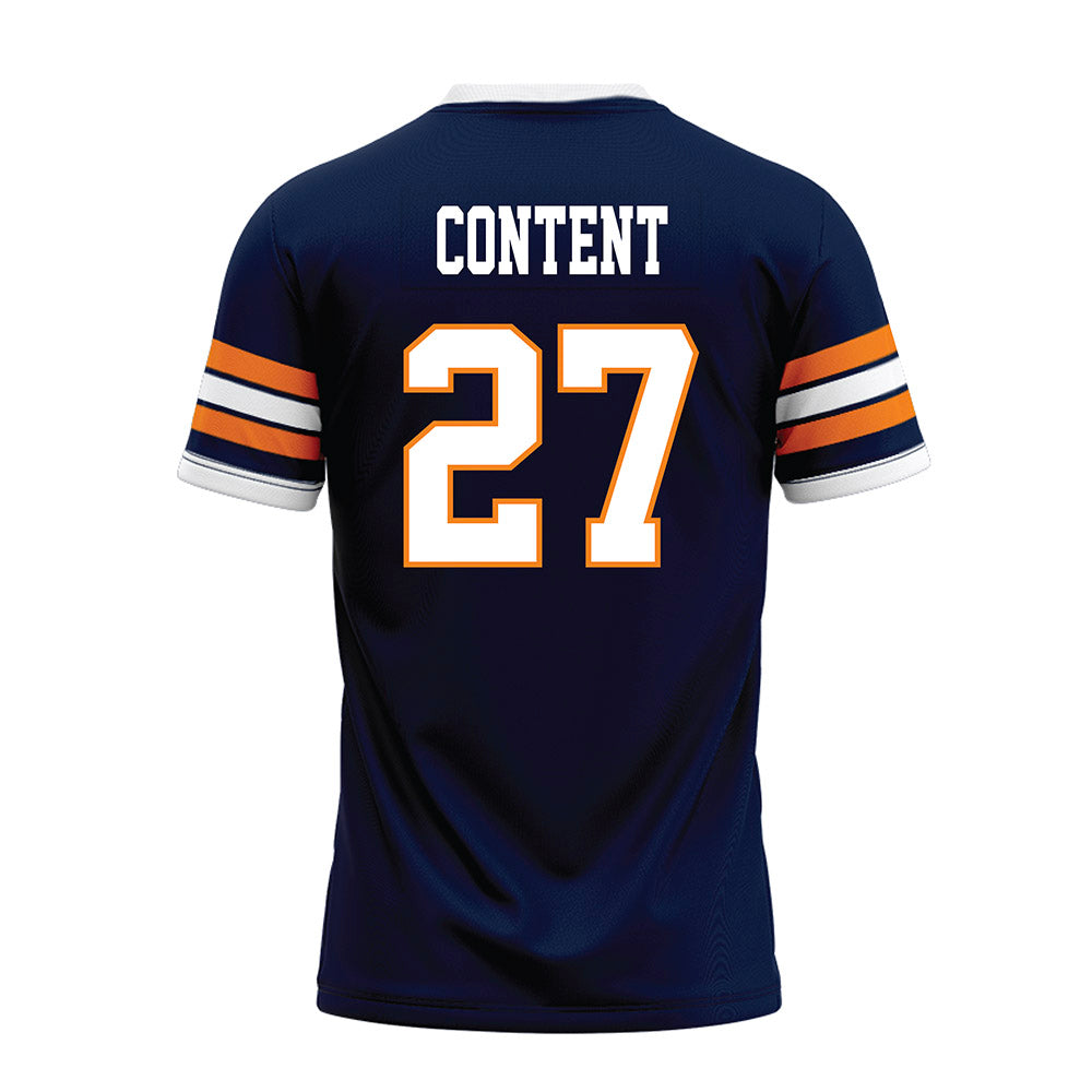 UTEP - NCAA Football : Justin Content - Premium Football Jersey-1