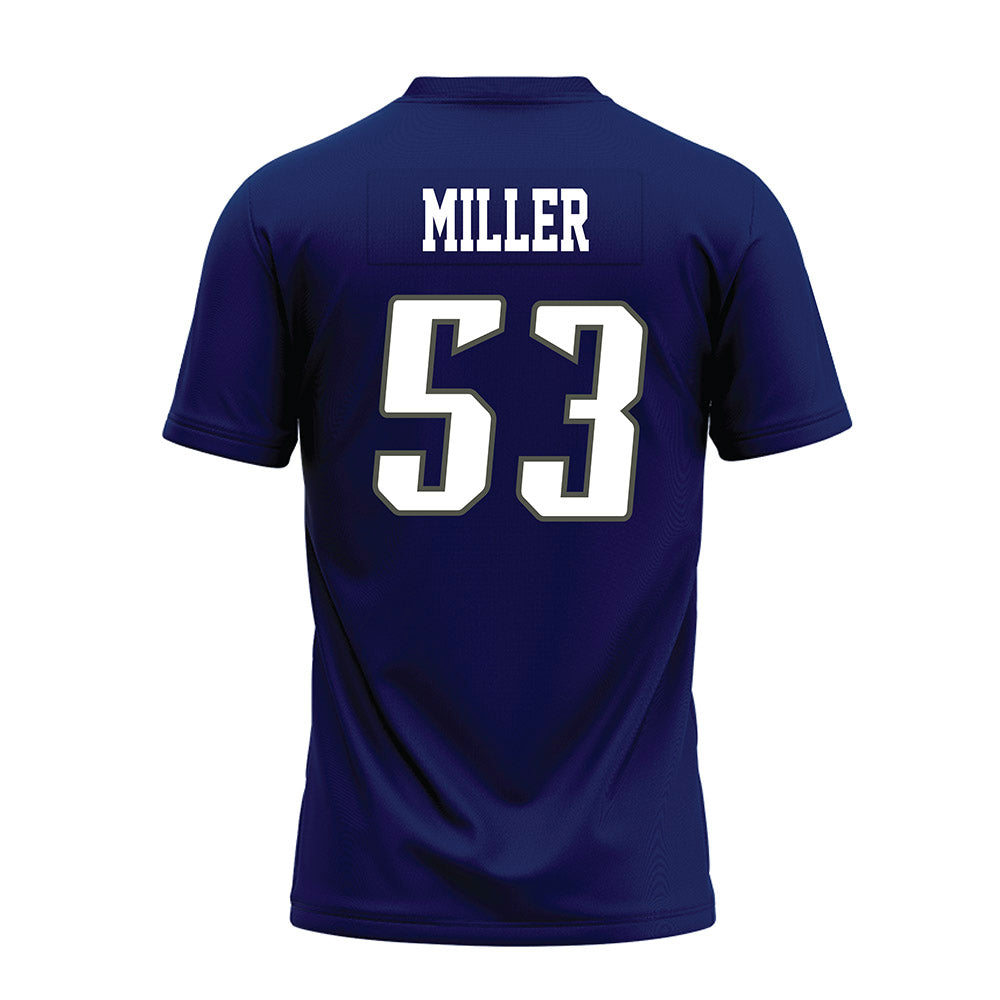 Rice - NCAA Football : Luke Miller - Navy Blue Premium Football Jersey-1