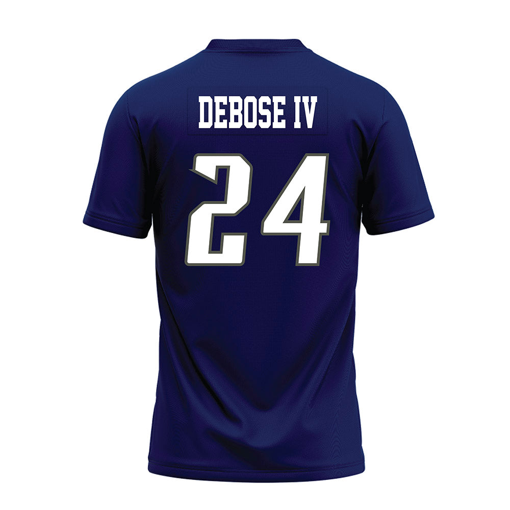 Rice - NCAA Football : Larry DeBose IV - Navy Blue Premium Football Jersey-1