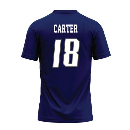 Rice - NCAA Football : Owen Carter - Navy Blue Premium Football Jersey-1