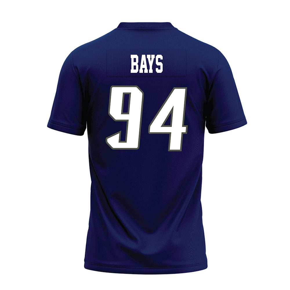 Rice - NCAA Football : Braden Bays - Navy Blue Premium Football Jersey-1