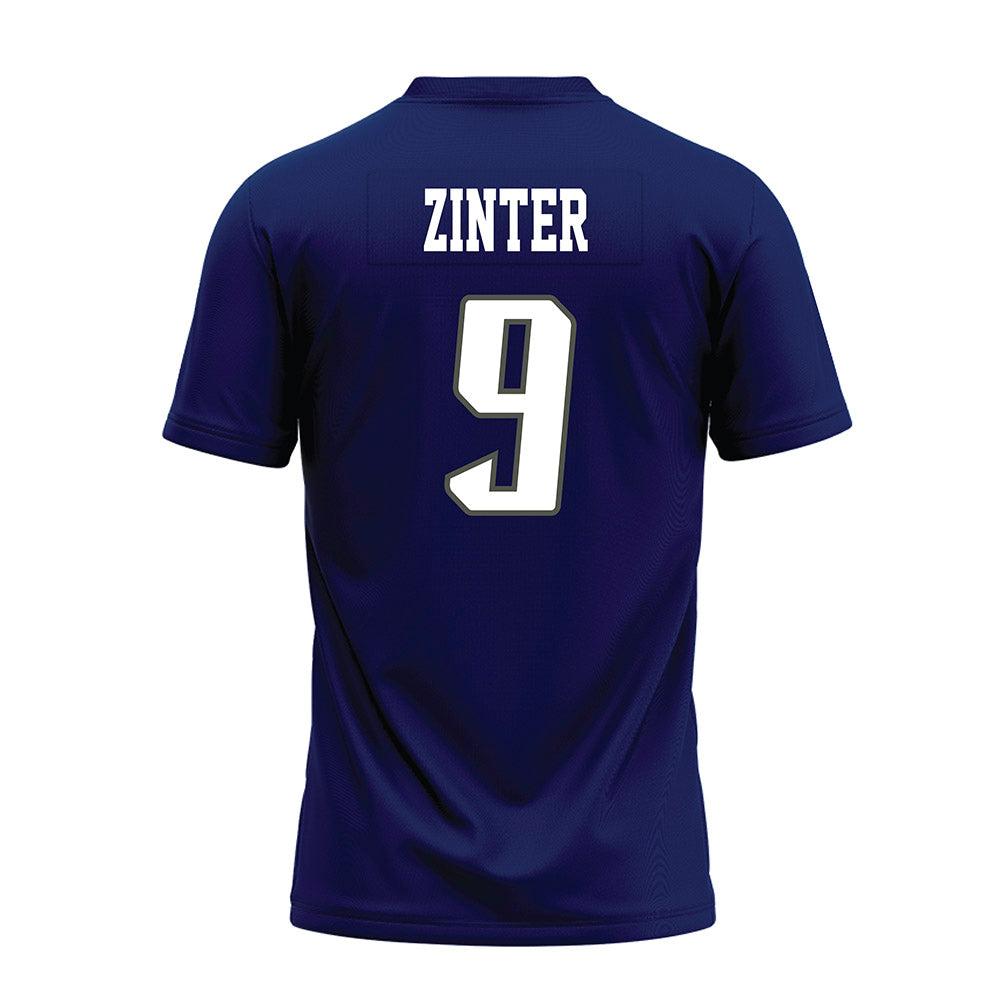 Rice - NCAA Football : Preston Zinter - Navy Blue Premium Football Jersey-1