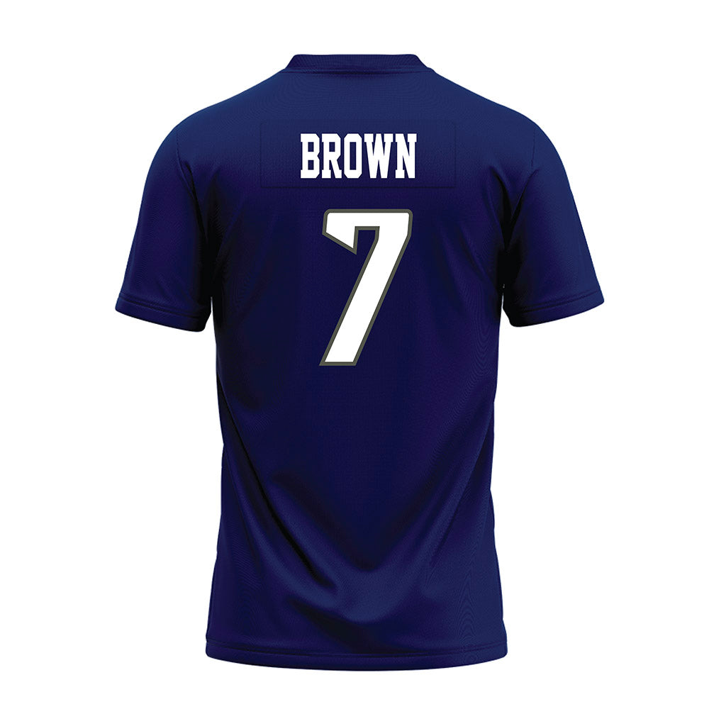 Rice - NCAA Football : Angelo "AJ" Brown - Navy Blue Premium Football Jersey-1