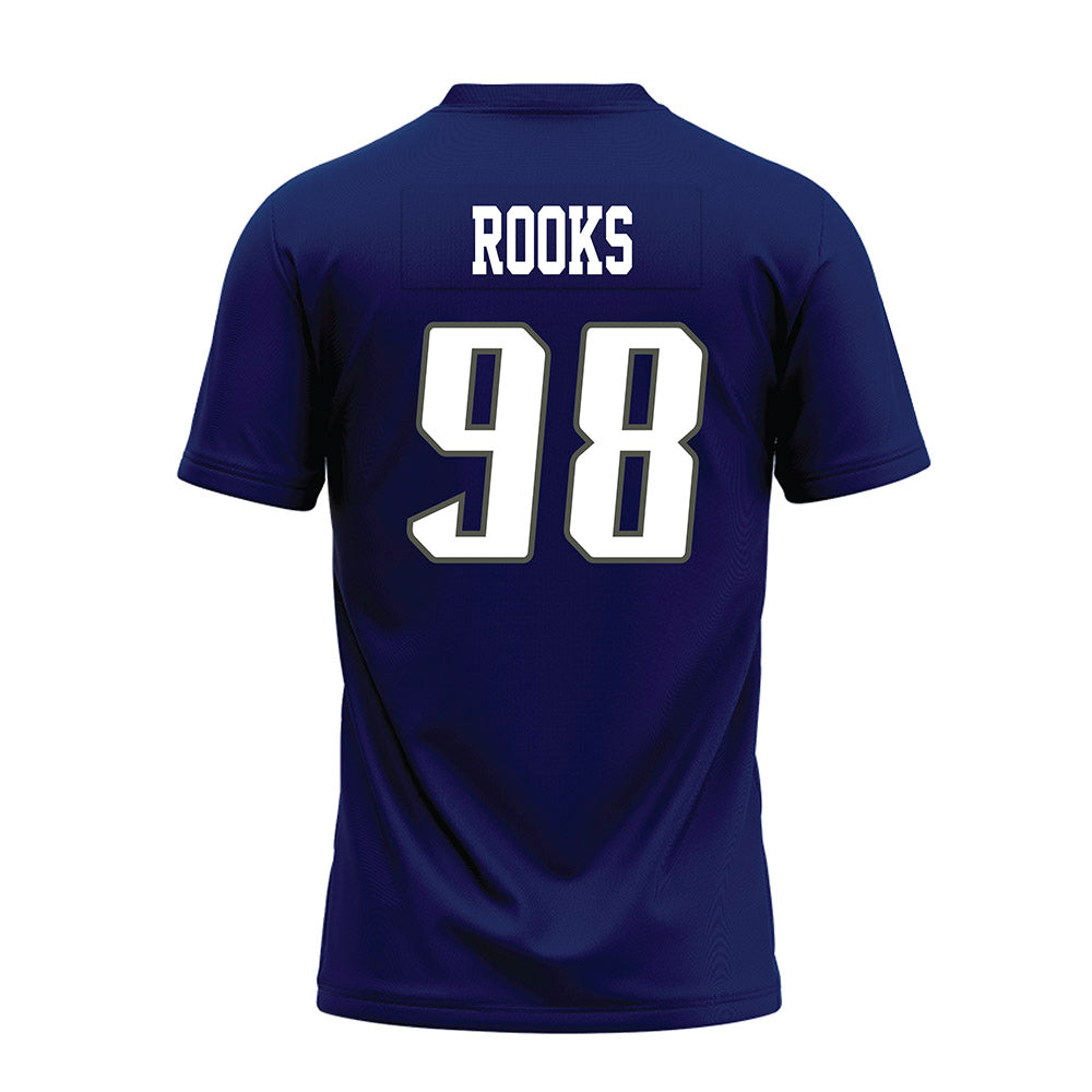 Rice - NCAA Football : Robert Rooks - Navy Blue Premium Football Jersey-1