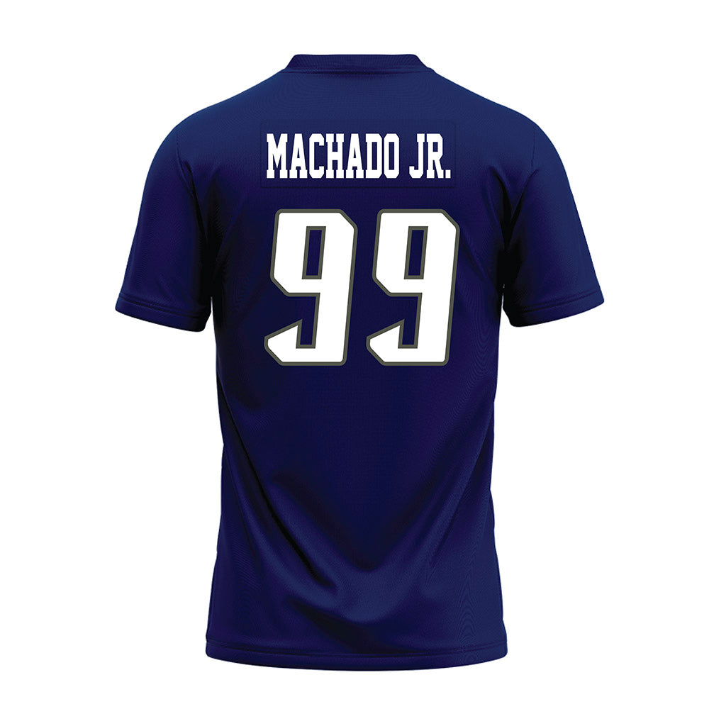 Rice - NCAA Football : Jesus Machado Jr. - Navy Blue Premium Football Jersey-1