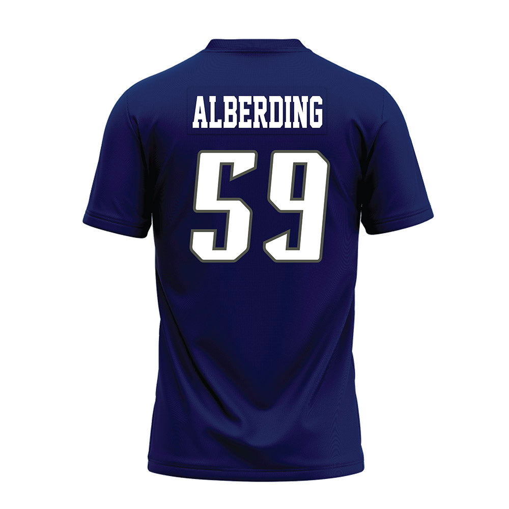Rice - NCAA Football : Colter Alberding - Navy Blue Premium Football Jersey-1