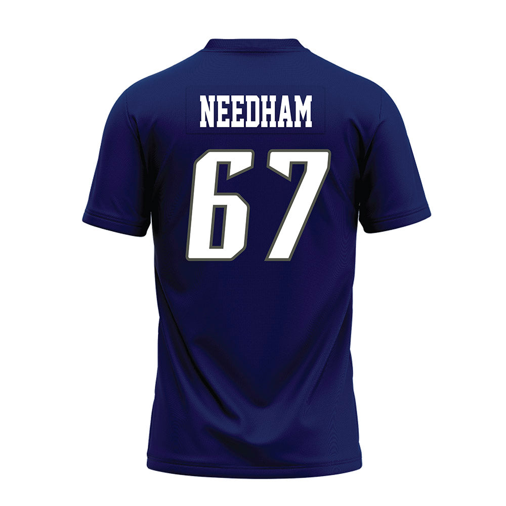 Rice - NCAA Football : Luke Needham - Navy Blue Premium Football Jersey-1
