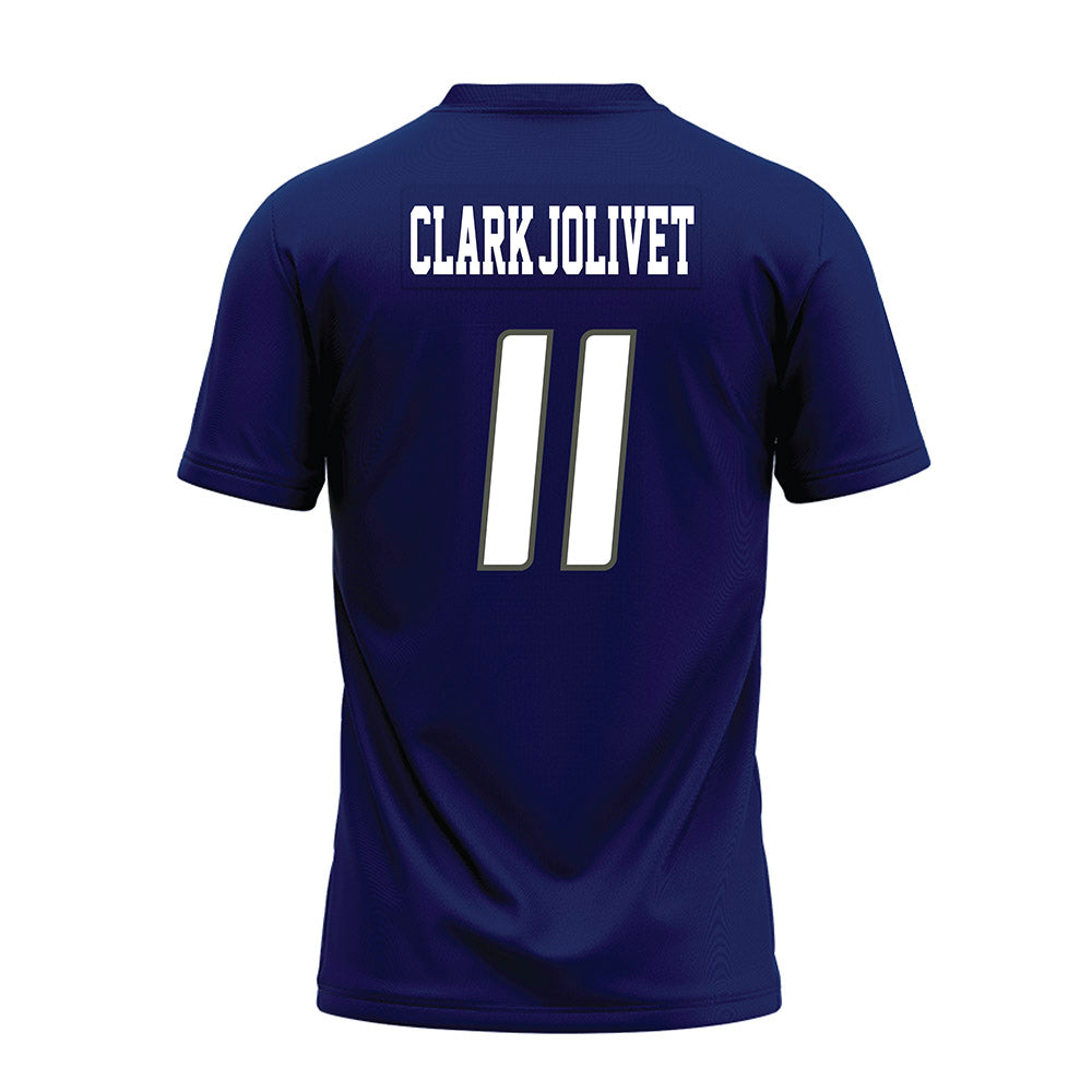 Rice - NCAA Football : Christopher Clark-Jolivet - Navy Blue Premium Football Jersey-1