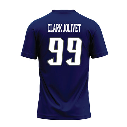 Rice - NCAA Football : Christopher Clark-Jolivet - Navy Blue Premium Football Jersey-1