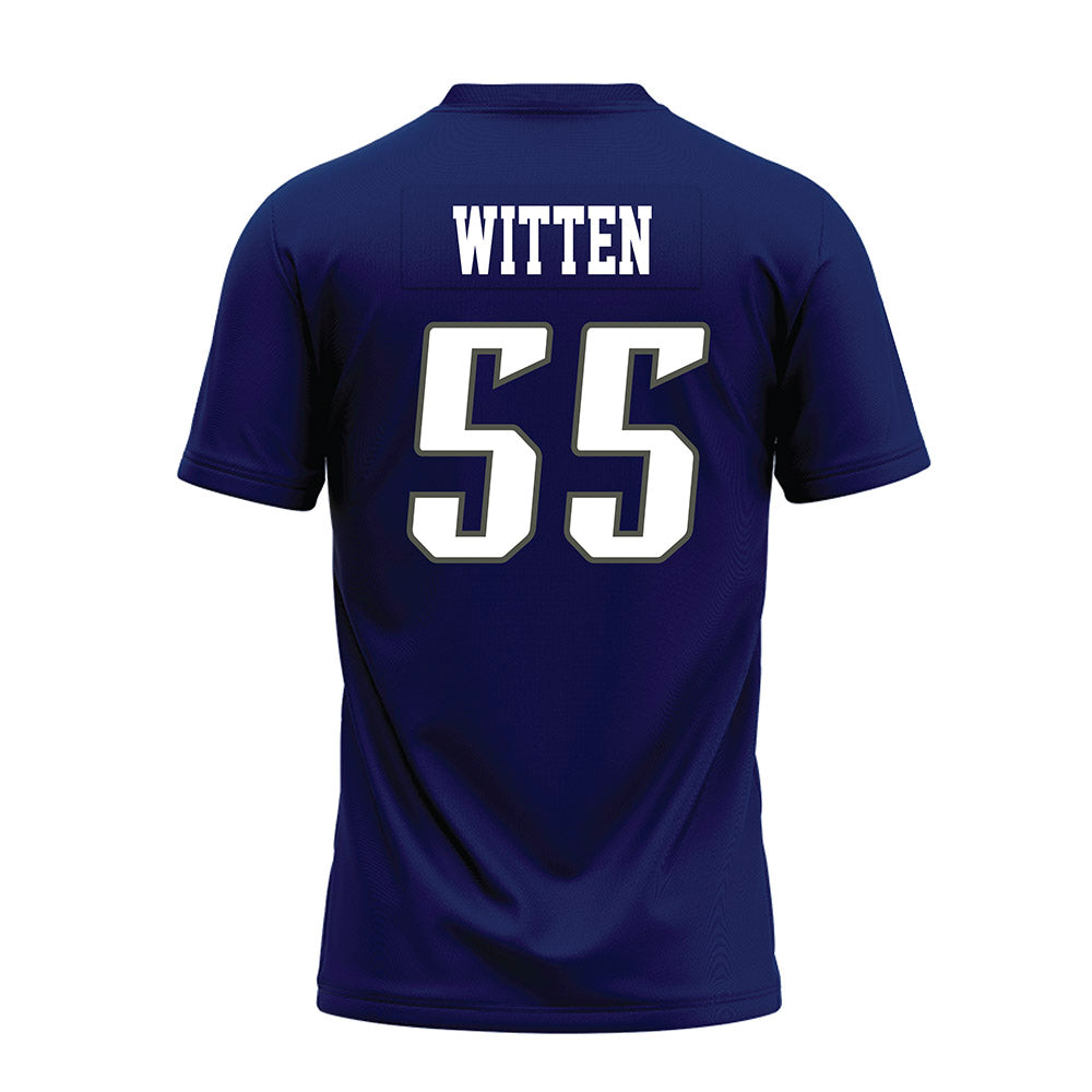 Rice - NCAA Football : CJ Witten - Navy Blue Premium Football Jersey-1