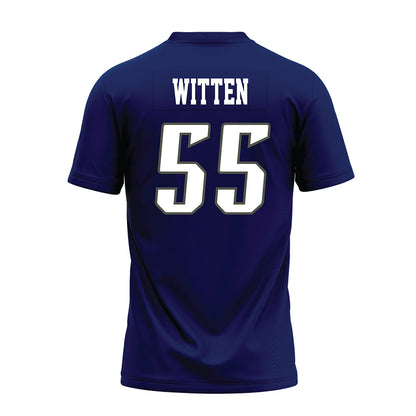 Rice - NCAA Football : CJ Witten - Navy Blue Premium Football Jersey-1