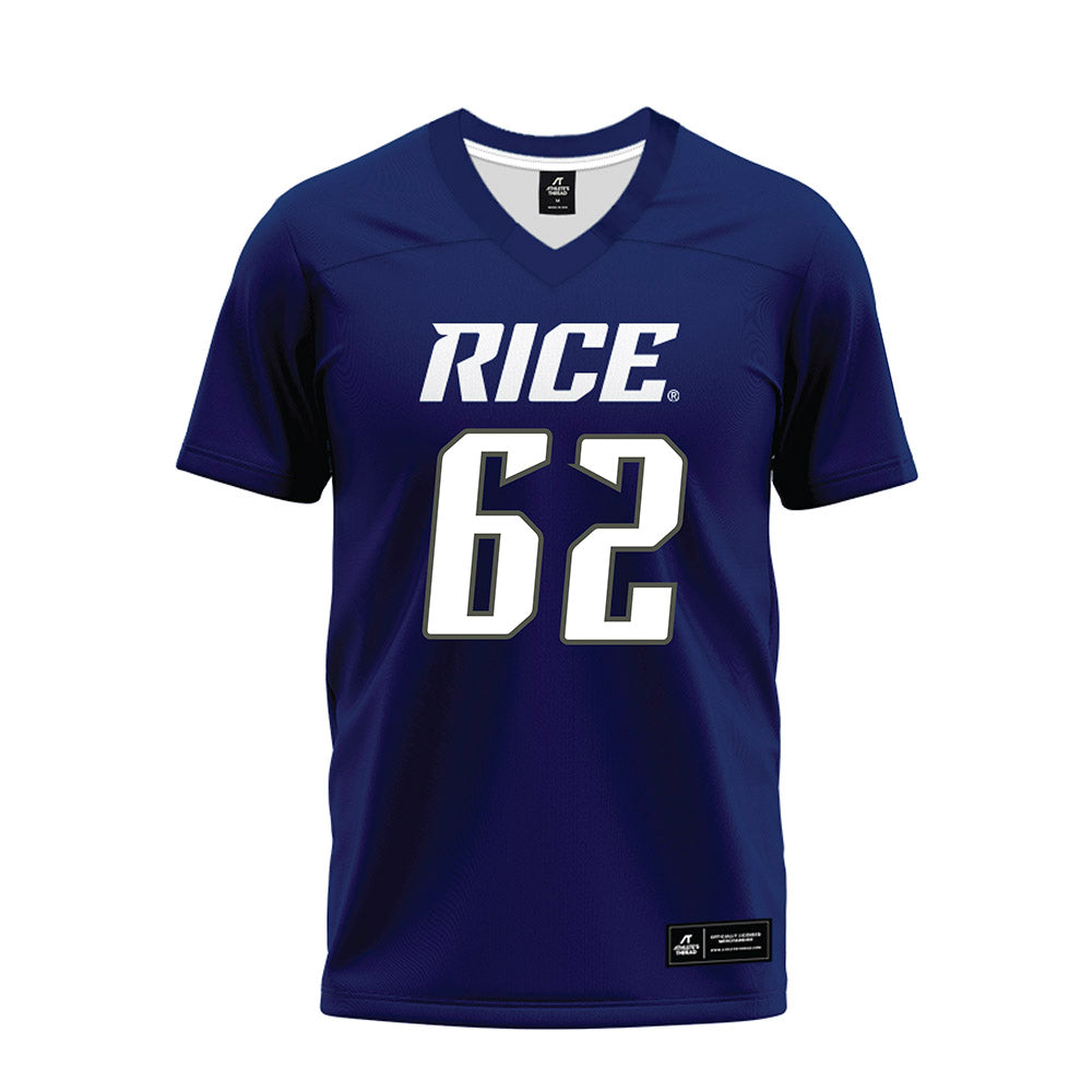Rice - NCAA Football : Cullen Witt - Navy Blue Premium Football Jersey-0