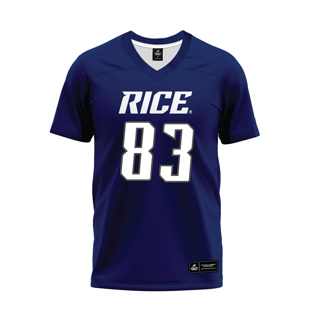 Rice - NCAA Football : Jackson Ranucci - Navy Blue Premium Football Jersey-0