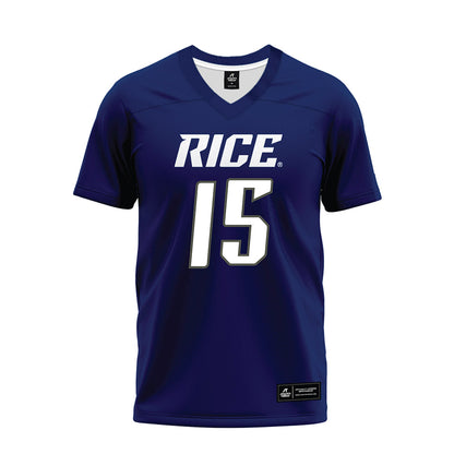 Rice - NCAA Football : Matthew Aribisala - Navy Blue Premium Football Jersey-0