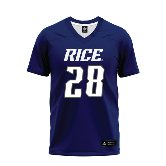 Rice - NCAA Football : Enock Gota - Navy Blue Premium Football Jersey-0