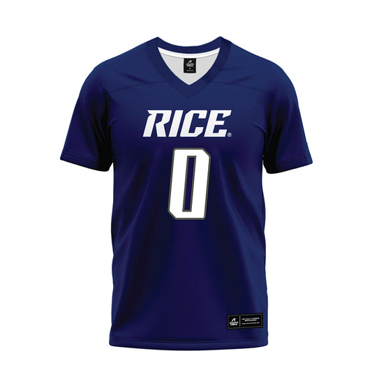 Rice - NCAA Football : Payton Matthews - Navy Blue Premium Football Jersey-0